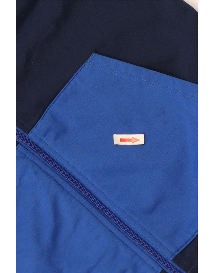 Nike Boys Tracksuit Top Jacket 12-13 Years Large Navy Blue Colourblock