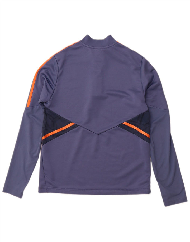 ADIDAS Boys Manchester United Pullover Tracksuit Top 13-14 Years Blue