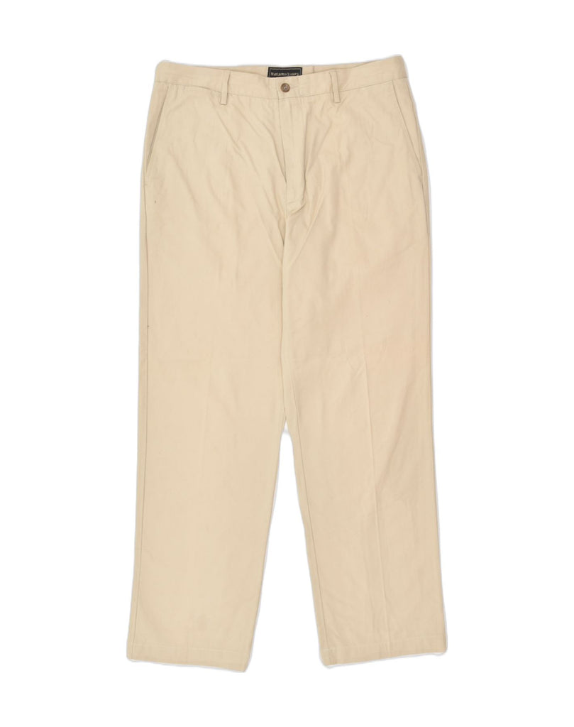 MARLBORO CLASSICS Mens Straight Chino Trousers W34 L30 Beige Cotton | Vintage Marlboro Classics | Thrift | Second-Hand Marlboro Classics | Used Clothing | Messina Hembry 