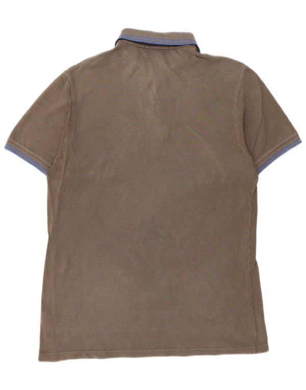 FRED PERRY Mens Polo Shirt Medium Grey Cotton