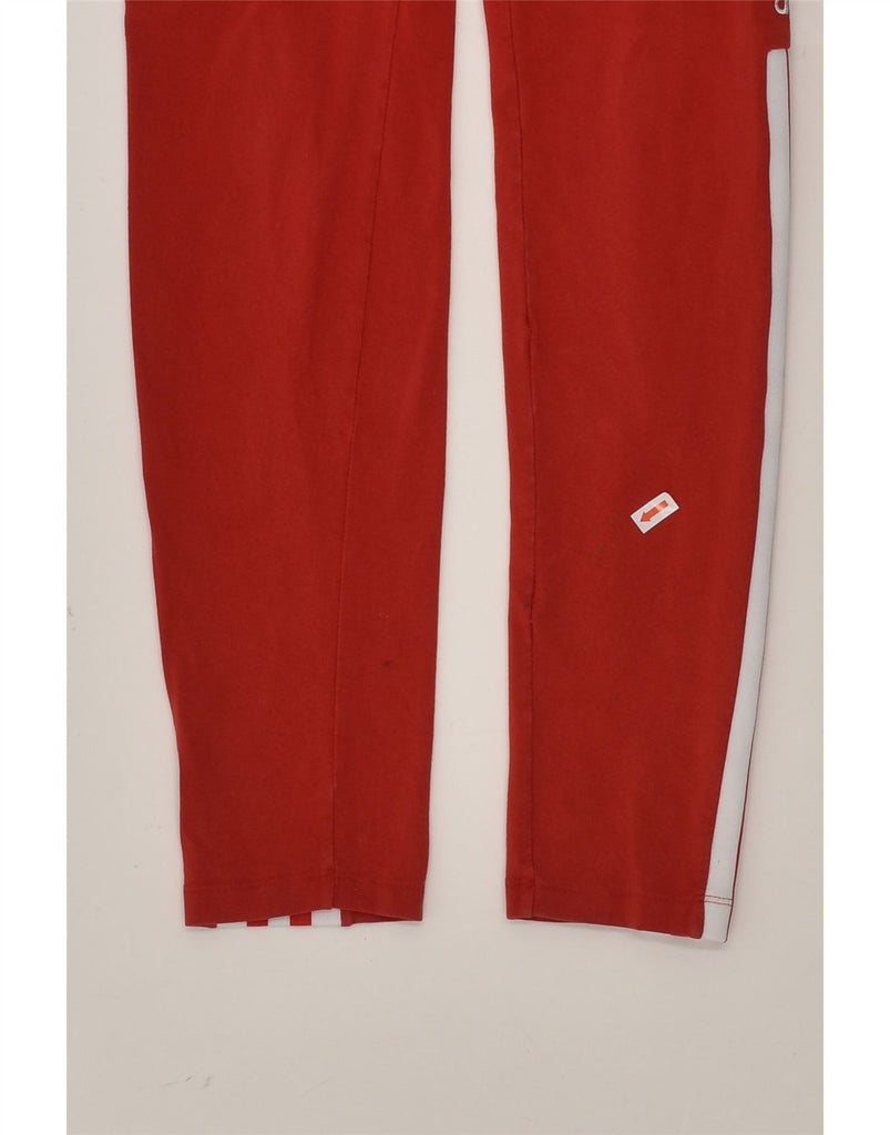 ADIDAS Womens Leggings UK 10 Small Red Cotton | Vintage Adidas | Thrift | Second-Hand Adidas | Used Clothing | Messina Hembry 