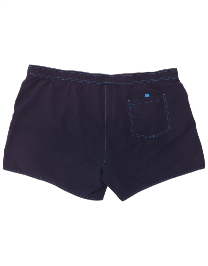 Brugi Mens Swimming Shorts 4XL Navy Blue Colourblock Polyester