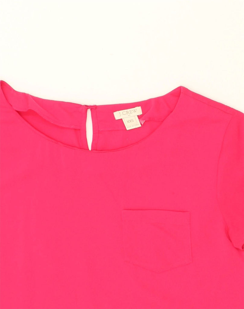 J. CREW Womens Blouse Top UK 2 2XS Pink Polyester | Vintage J. Crew | Thrift | Second-Hand J. Crew | Used Clothing | Messina Hembry 