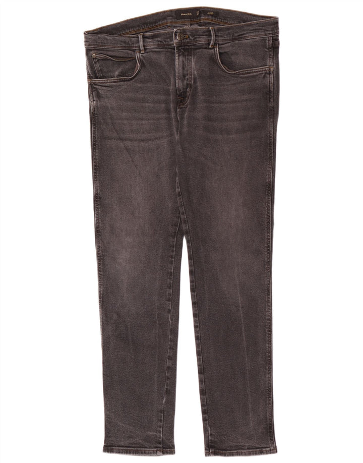 Massimo Dutti Mens Slim Jeans EU 46 XL W36 L32 Grey Cotton