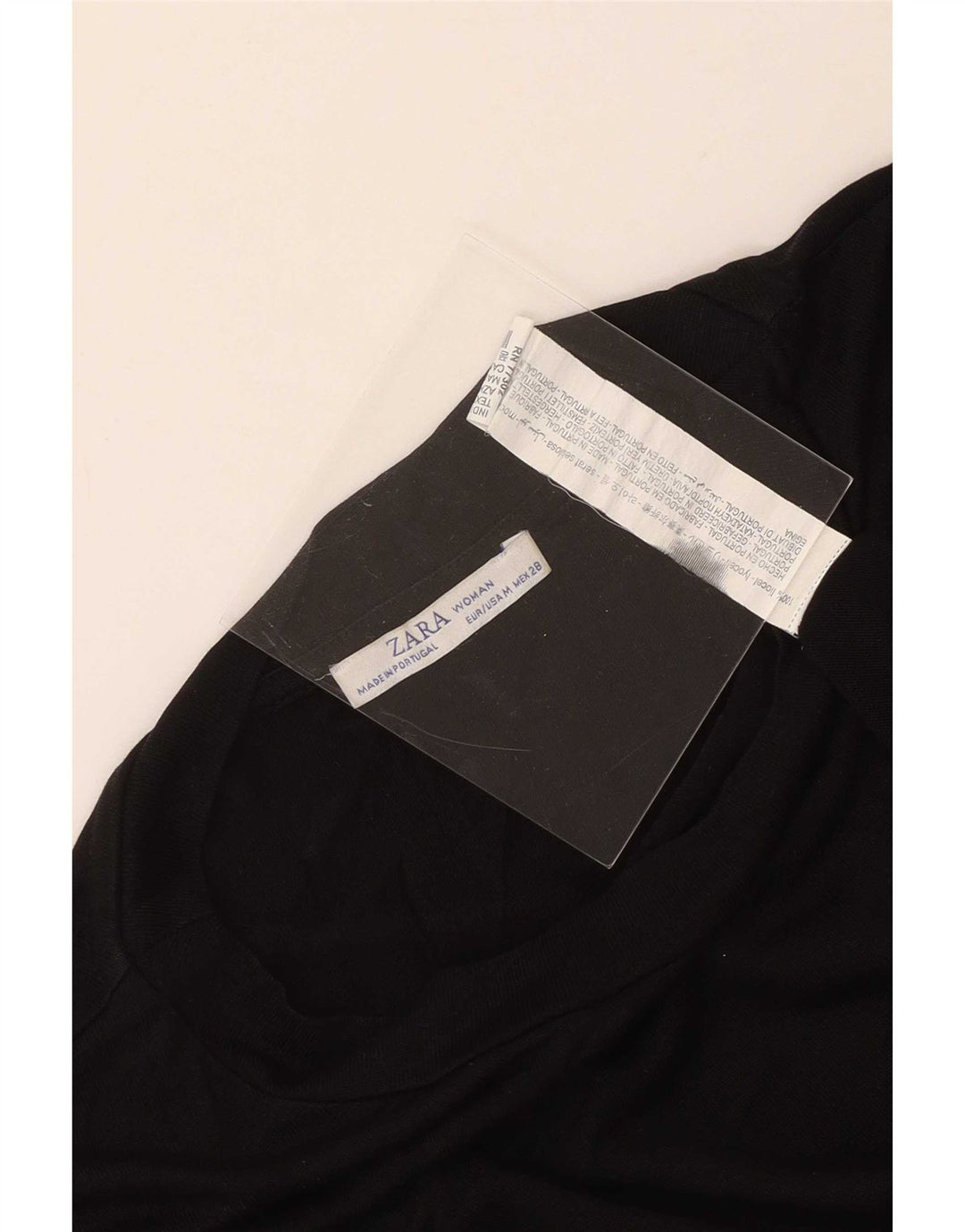 Zara Womens Oversized Top Long Sleeve UK 14 Medium Black Lyocell