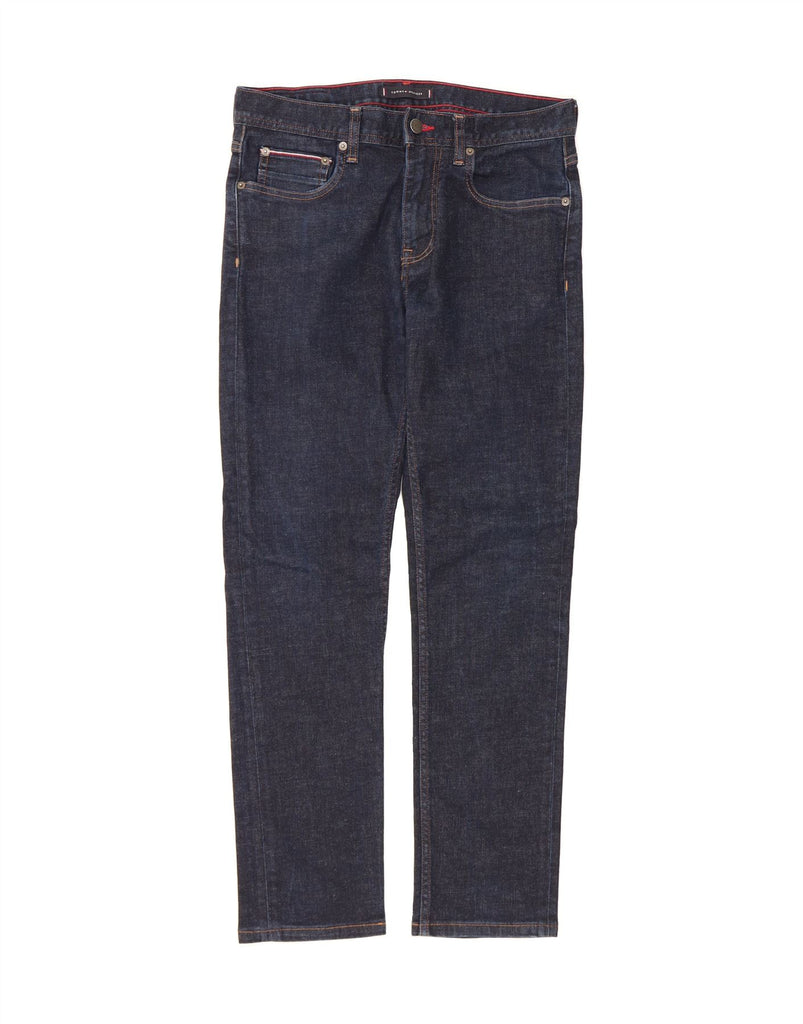 TOMMY HILFIGER Mens Denton Straight Jeans W31 L32 Navy Blue Cotton Vintage Tommy Hilfiger and Second-Hand Tommy Hilfiger from Messina Hembry 