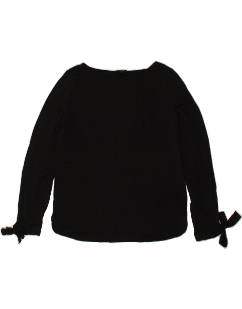 MASSIMO DUTTI Womens Top Long Sleeve UK 10 Small Black | Vintage Massimo Dutti | Thrift | Second-Hand Massimo Dutti | Used Clothing | Messina Hembry 