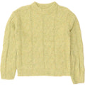 MARKS & SPENCER Womens Crew Neck Jumper Sweater UK 6 XS Green Polyester Vintage Marks & Spencer and Second-Hand Marks & Spencer from Messina Hembry 