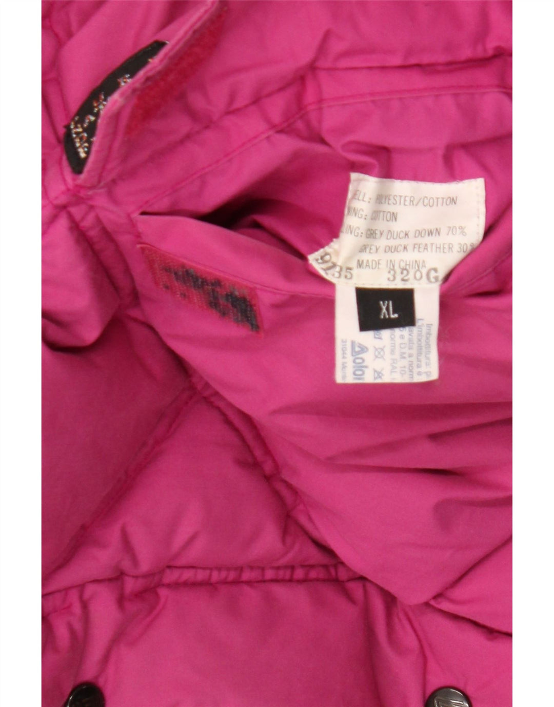 Dolomite Mens Hooded Reversible Padded Jacket UK 42 XL Pink Polyester