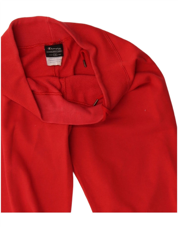 Champion Womens Tracksuit Trousers UK 14 Medium Red Cotton