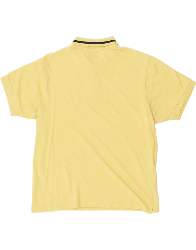 DIADORA Mens Polo Shirt Large Yellow Cotton | Vintage Diadora | Thrift | Second-Hand Diadora | Used Clothing | Messina Hembry 