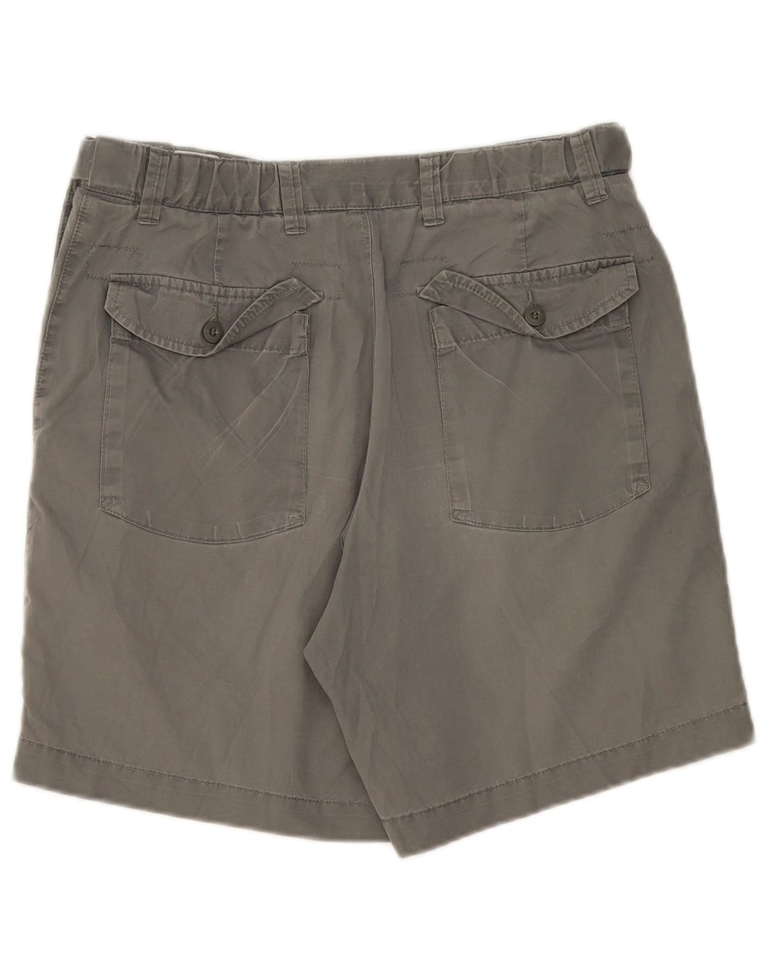 Marks & Spencer Mens Chino Shorts W32 Medium Grey Cotton