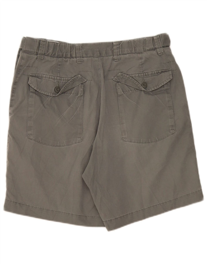 Marks & Spencer Mens Chino Shorts W32 Medium Grey Cotton