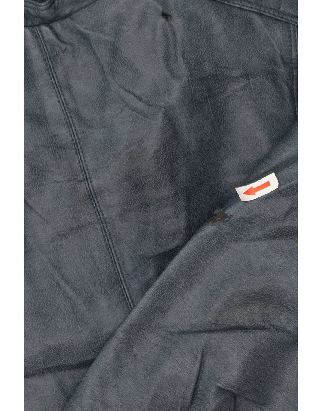 Alcott Womens Leather Jacket UK 18 XL Blue