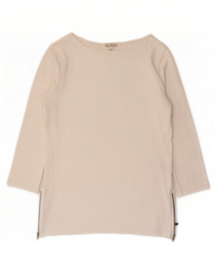 Gap Womens Top 3/4 Sleeve UK 14 Large White Cotton