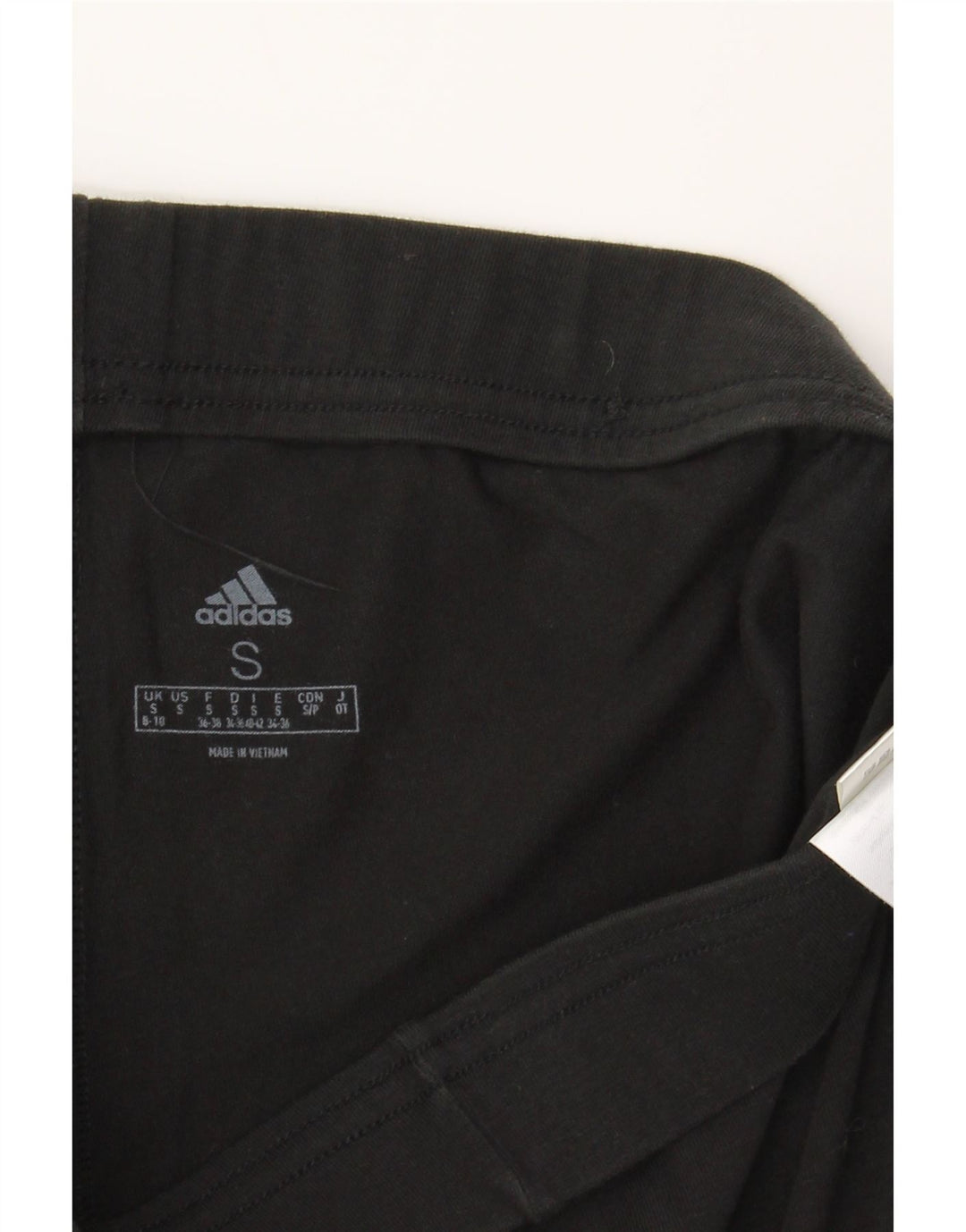 ADIDAS Womens Leggings UK 8/10 Small Black Cotton Vintage Adidas and Second-Hand Adidas from Messina Hembry 