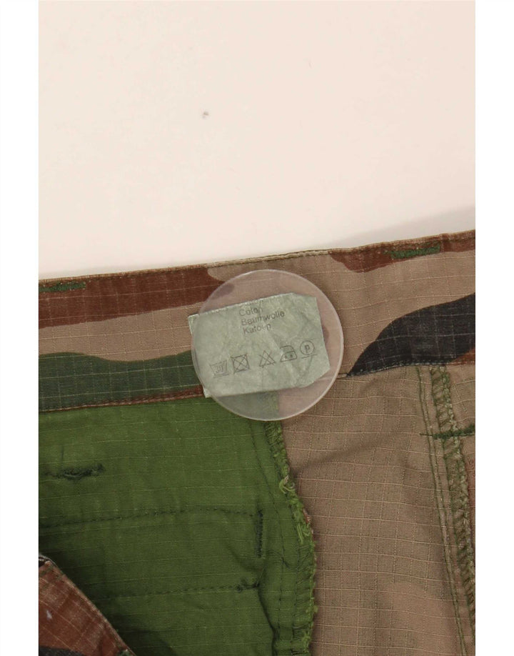 Vintage Mens Crop Cargo Trousers Large W36 L24 Multicoloured Camouflage