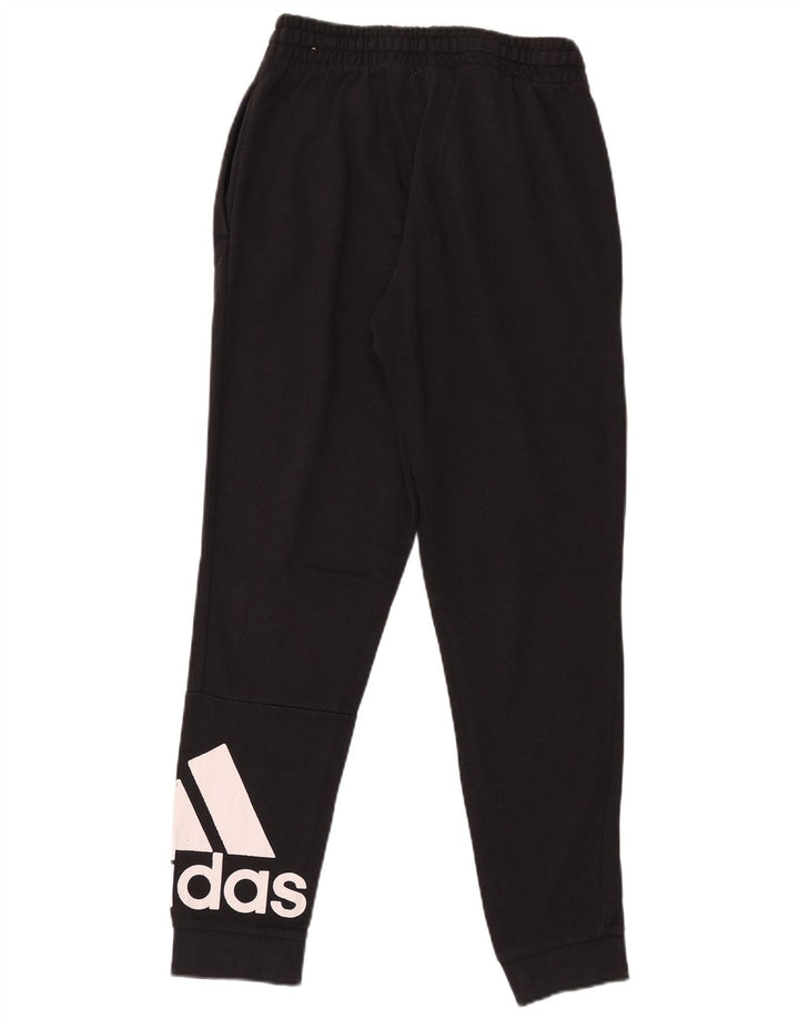 Adidas Mens Graphic Tracksuit Trousers Joggers Medium Black Cotton