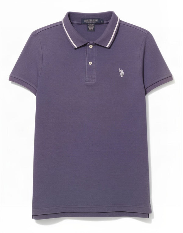 U.S. Polo Assn. Mens Slim Fit Polo Shirt Small Navy Blue Cotton
