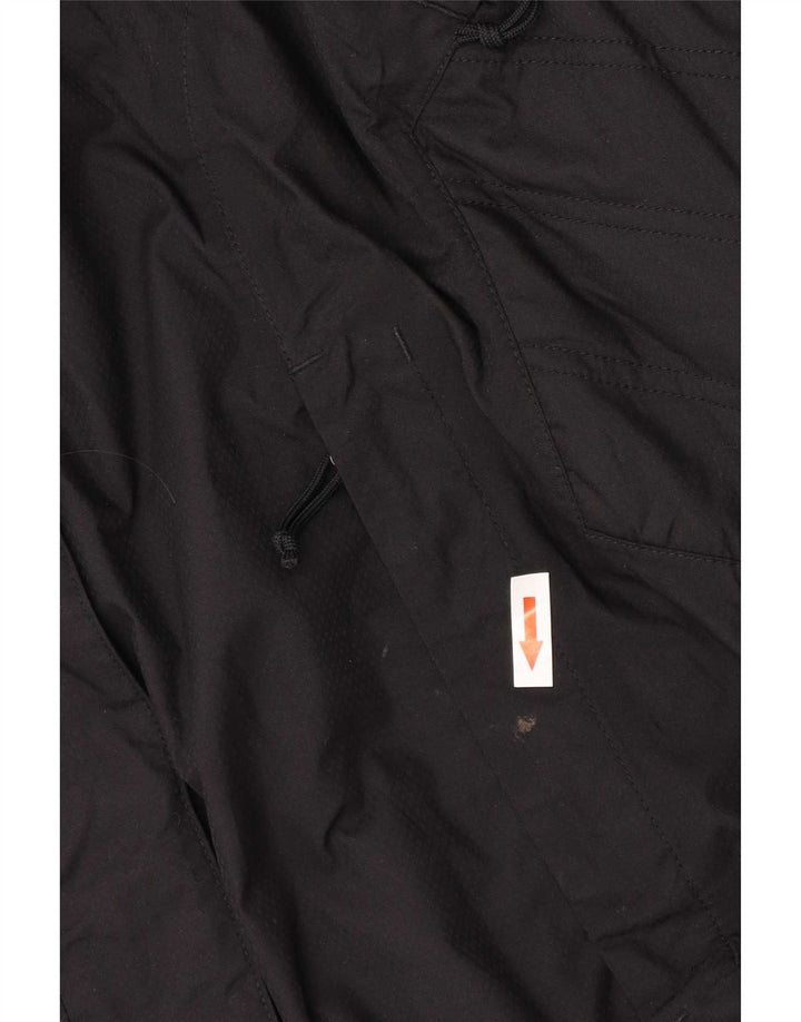 The North Face Womens Hooded Windbreaker Jacket UK 14 Medium Black Nylon