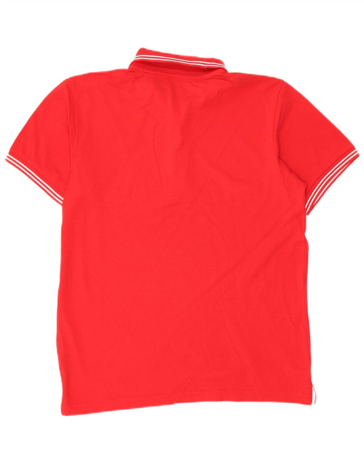 Kappa Mens Polo Shirt Large Red Cotton