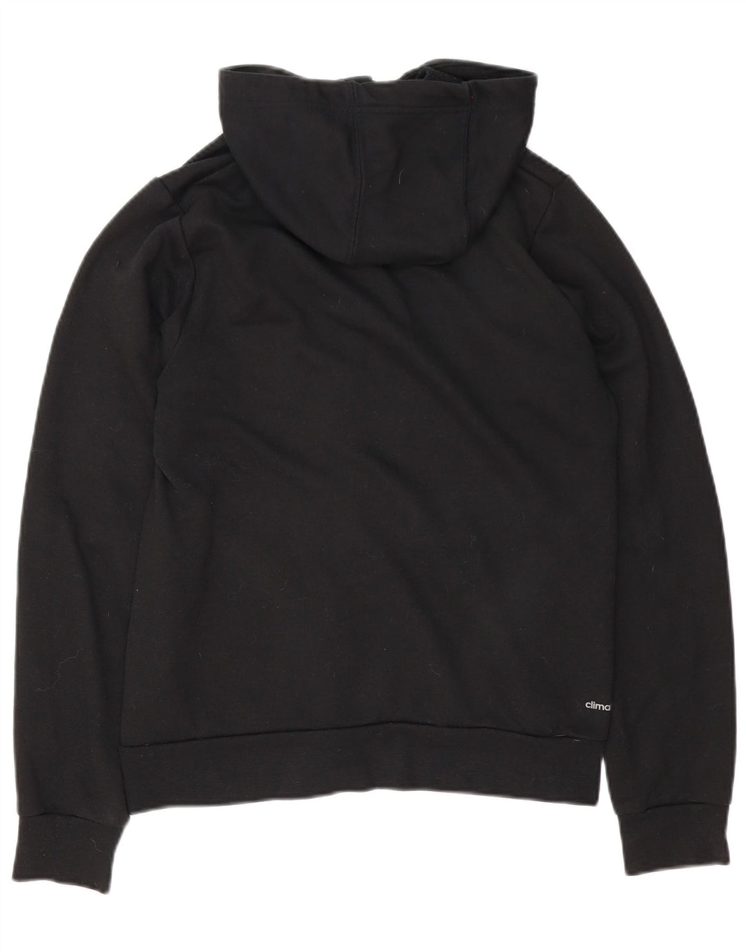 Adidas Mens Graphic Zip Hoodie Sweater Small Black Polyester