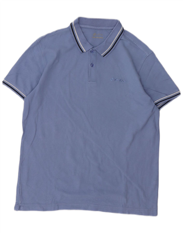 Lotto Mens Polo Shirt Large Blue