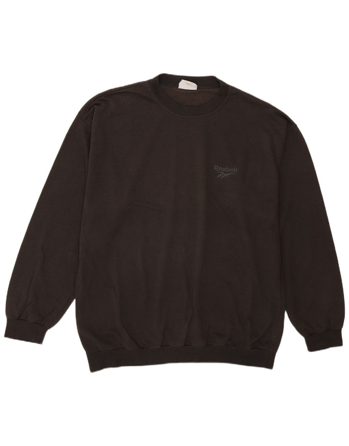 Reebok Mens Sweatshirt Jumper 2XL Brown