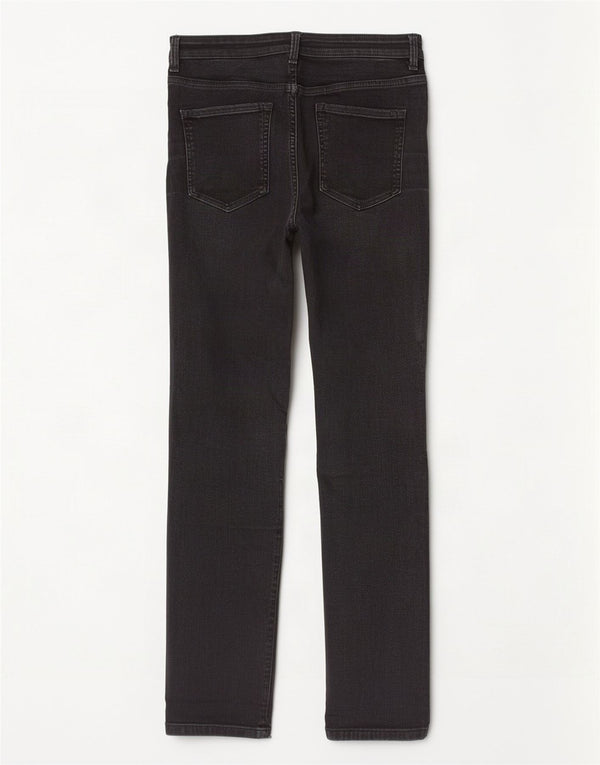 Marks & Spencer Womens The Sienna Straight Jeans UK 12 Medium W32 L30 Black
