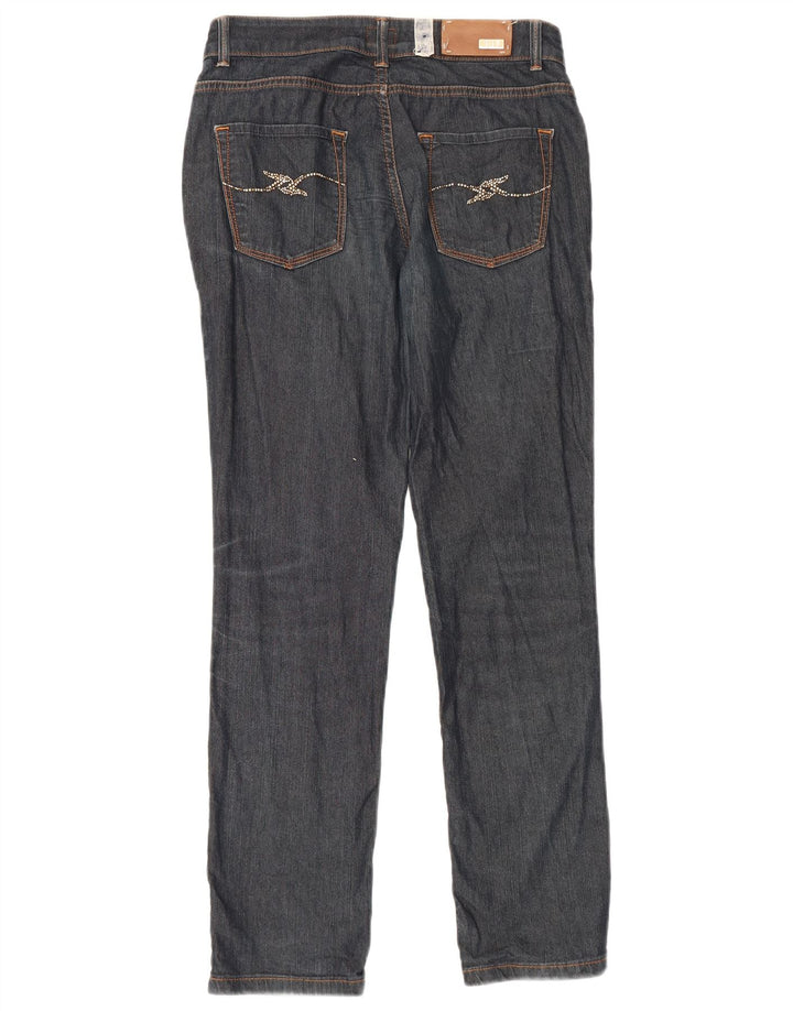 Trussardi Womens Slim Jeans W26 L30 Navy Blue Cotton