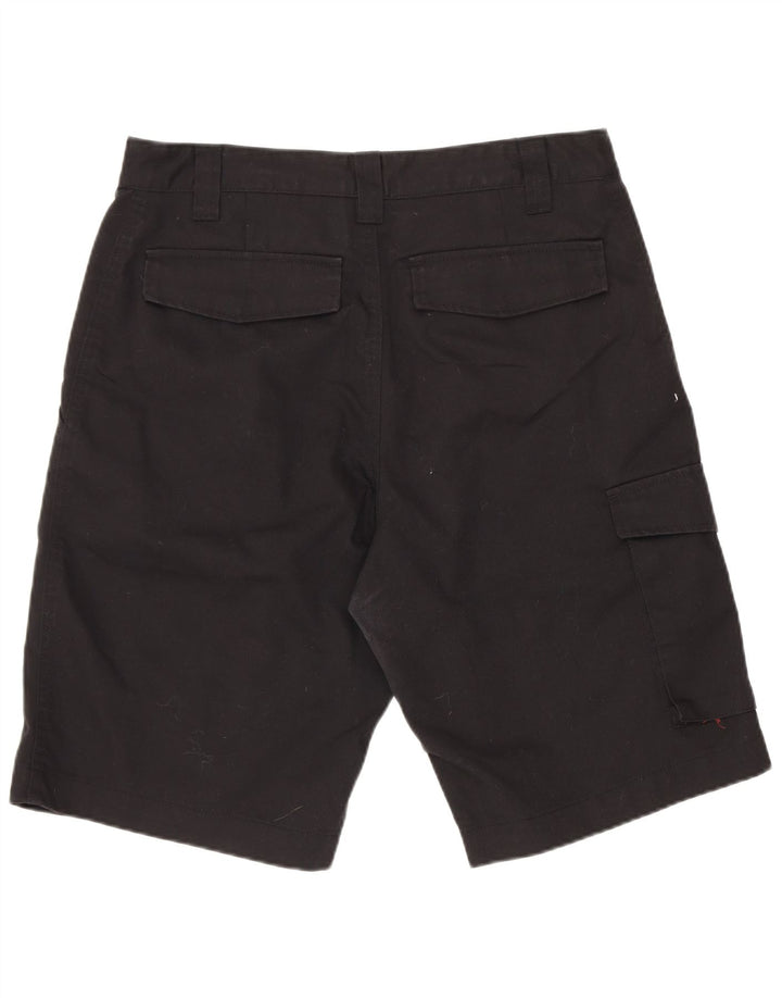 Russell Athletic Mens Cargo Shorts Medium W30 Black Polyester
