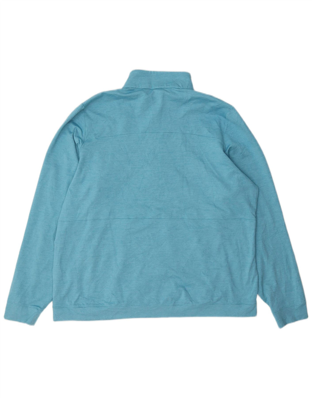Puma Womens Zip Neck Sweatshirt Jumper UK 20 2XL Blue Polyester