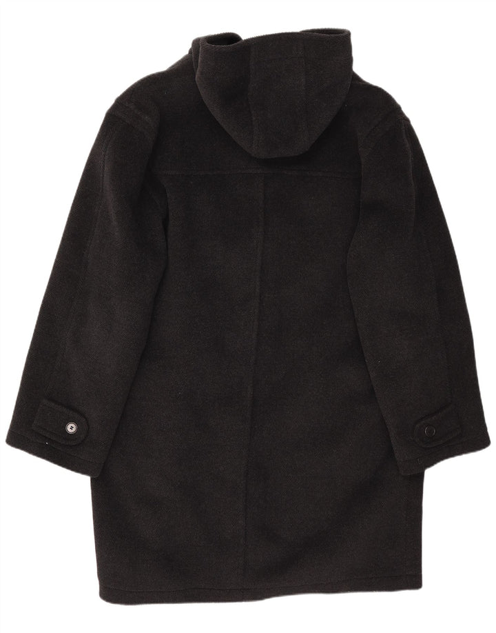 Moorbrook Mens Hooded Duffle Coat IT 52 XL Black Wool