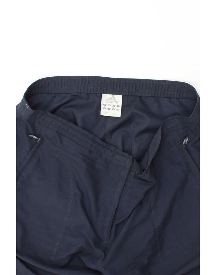 ADIDAS Womens Tracksuit Trousers UK 16 Large Navy Blue Polyester Vintage Adidas and Second-Hand Adidas from Messina Hembry 