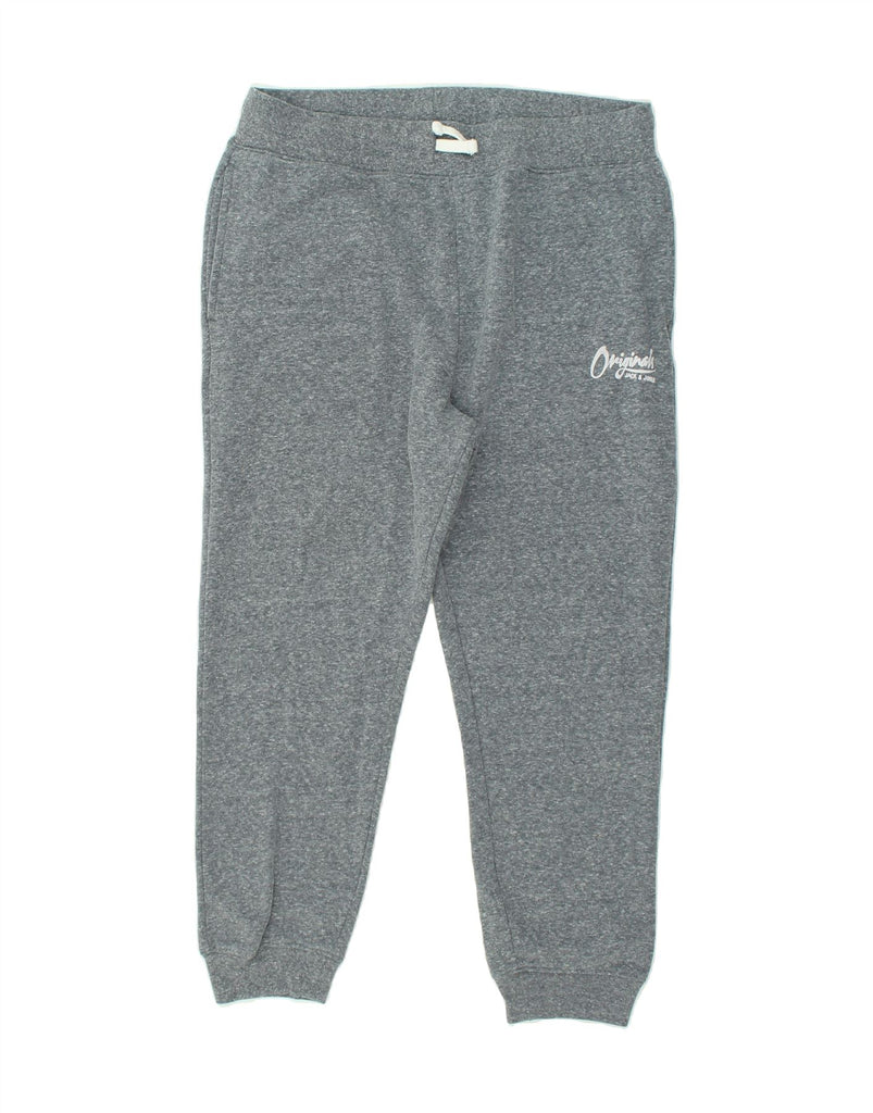 JACK & JONES Mens Tracksuit Trousers Joggers XL Grey Flecked Polyester | Vintage Jack & Jones | Thrift | Second-Hand Jack & Jones | Used Clothing | Messina Hembry 