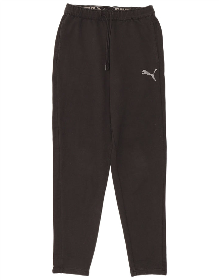 Puma Mens Tracksuit Trousers Small Black Cotton