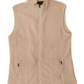 Eddie Bauer Womens Fleece Gilet UK 10 Small Off White