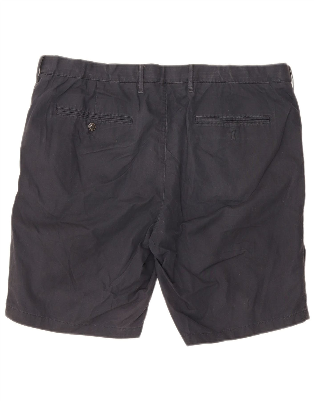 Marks & Spencer Mens Chino Shorts W40 XL Navy Blue Cotton