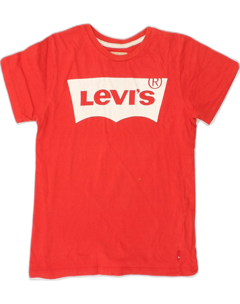 LEVI'S Girls Graphic T-Shirt Top 9-10 Years Red Cotton | Vintage Levi's | Thrift | Second-Hand Levi's | Used Clothing | Messina Hembry 