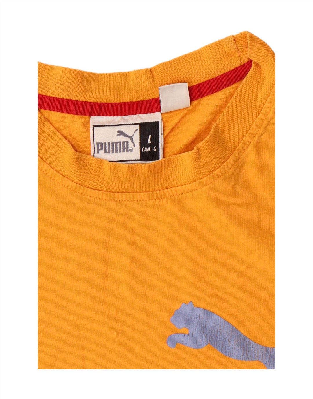 PUMA Womens Graphic Vest Top UK 16 Large Yellow Cotton Vintage Puma and Second-Hand Puma from Messina Hembry 