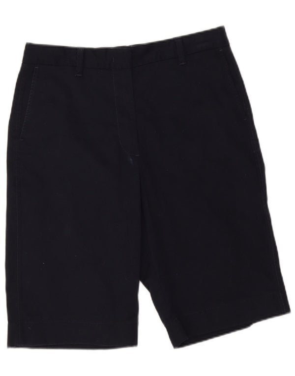 Marks & Spencer Womens Chino Shorts UK 10 Small W30 Navy Blue Cotton
