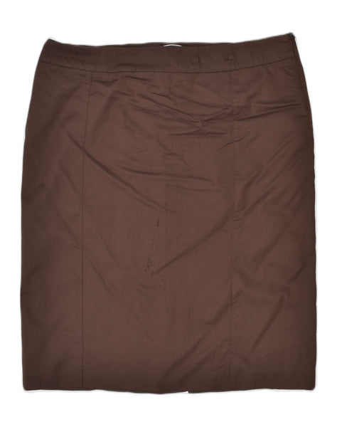 Brown pencil outlet school skirt