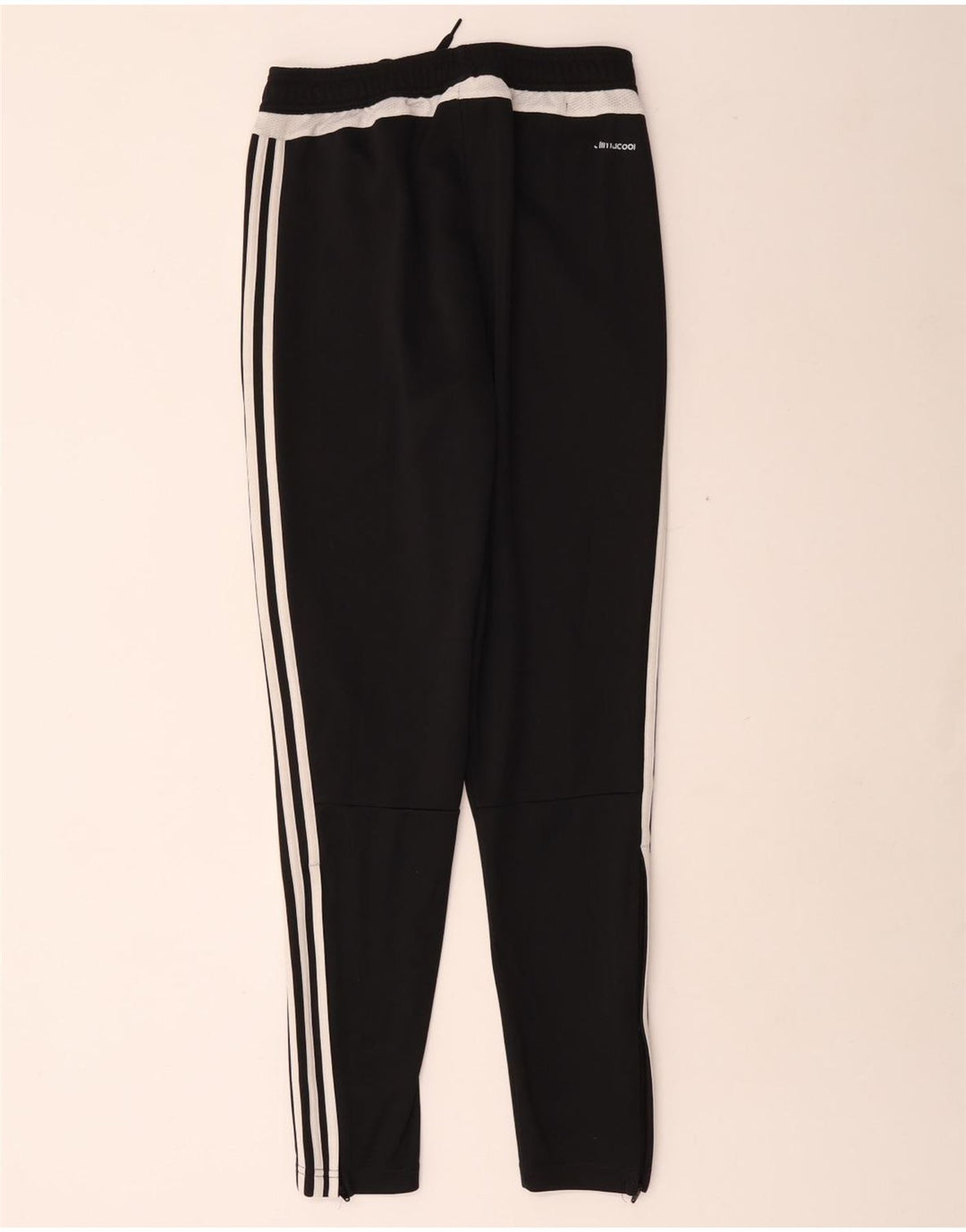 Adidas Mens Climacool Tracksuit Trousers Small Black Colourblock Polyester