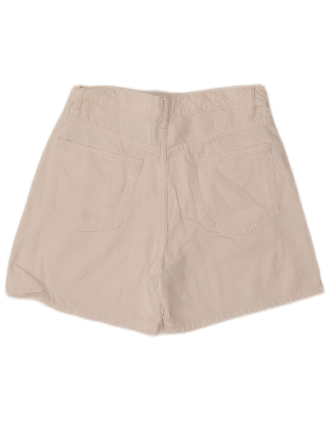 Zara Womens Denim Shorts EU 40 Medium W30  White