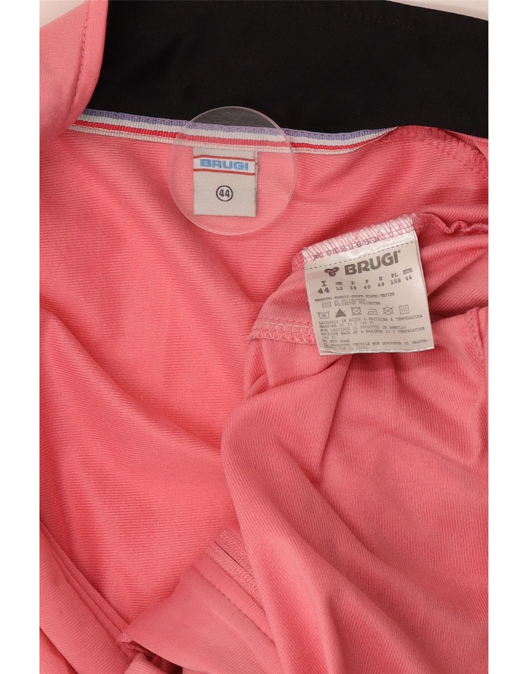 Brugi Womens Tracksuit Top Jacket UK 12 Medium Pink Polyester