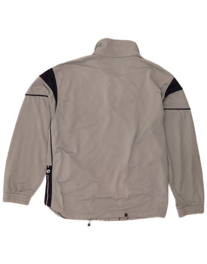 Lotto Mens Tracksuit Top Jacket XL Grey Colourblock
