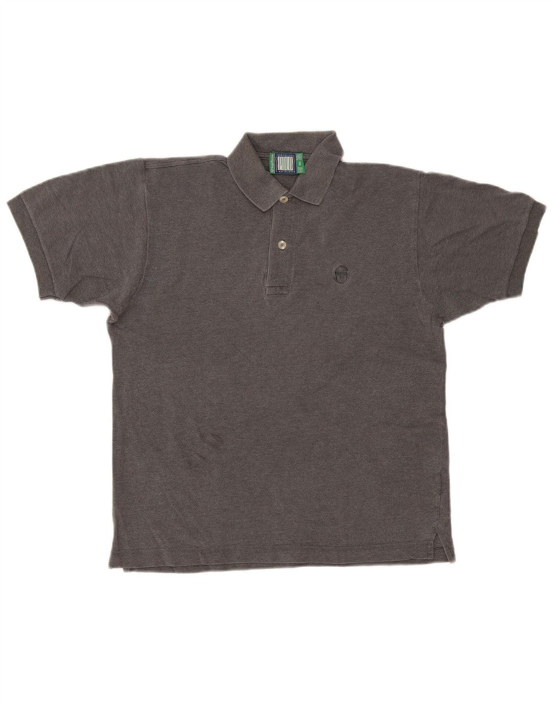 Sergio Tacchini Mens Polo Shirt XS Grey Cotton