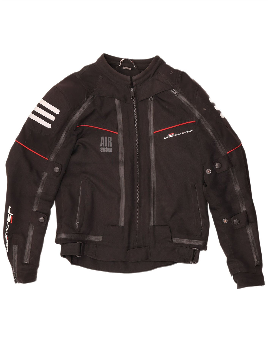 Jollisport Womens Motorcycle Racer Jacket UK 16 Large Black Polyester