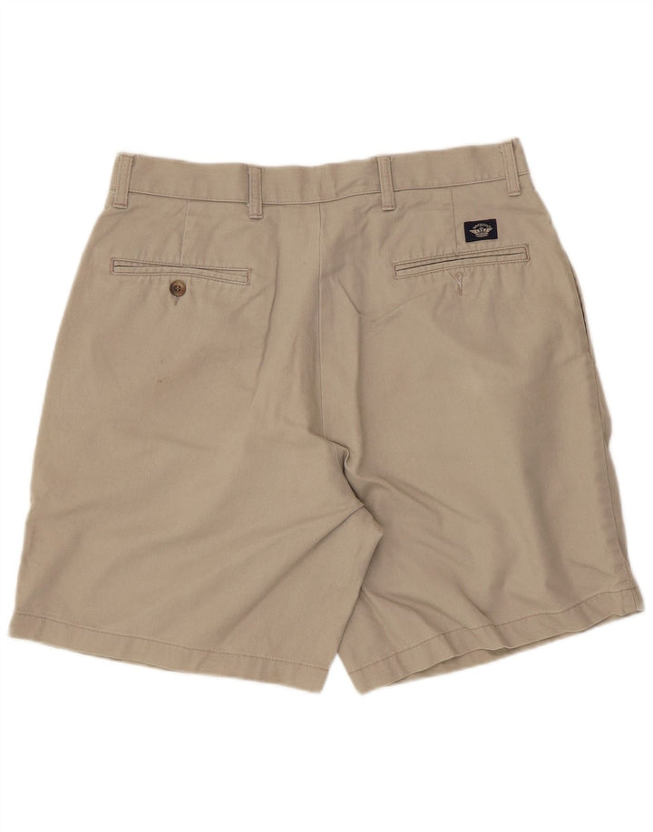 Dockers Mens Khakis Pegged Chino Shorts W33 Medium  Beige Cotton