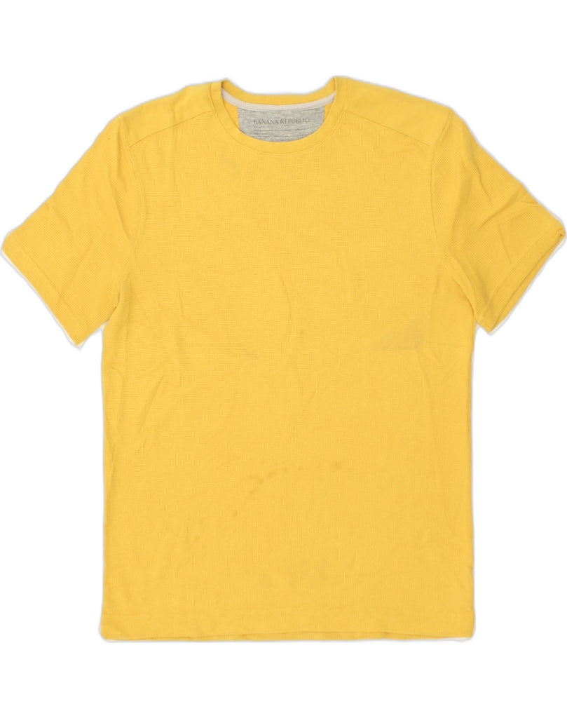 BANANA REPUBLIC Mens T-Shirt Top Large Yellow Cotton | Vintage Banana Republic | Thrift | Second-Hand Banana Republic | Used Clothing | Messina Hembry 